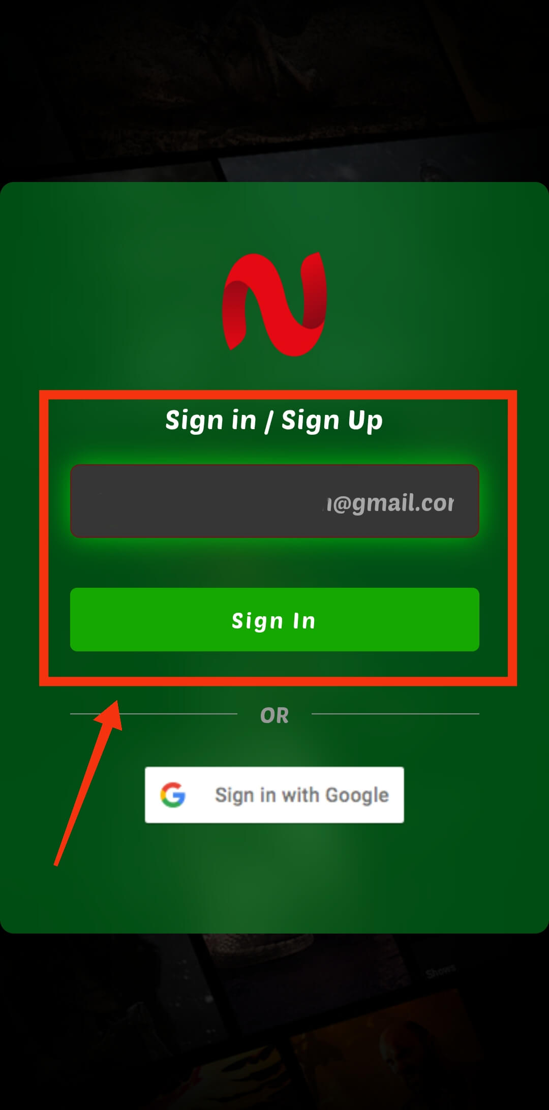 Enter Your Email