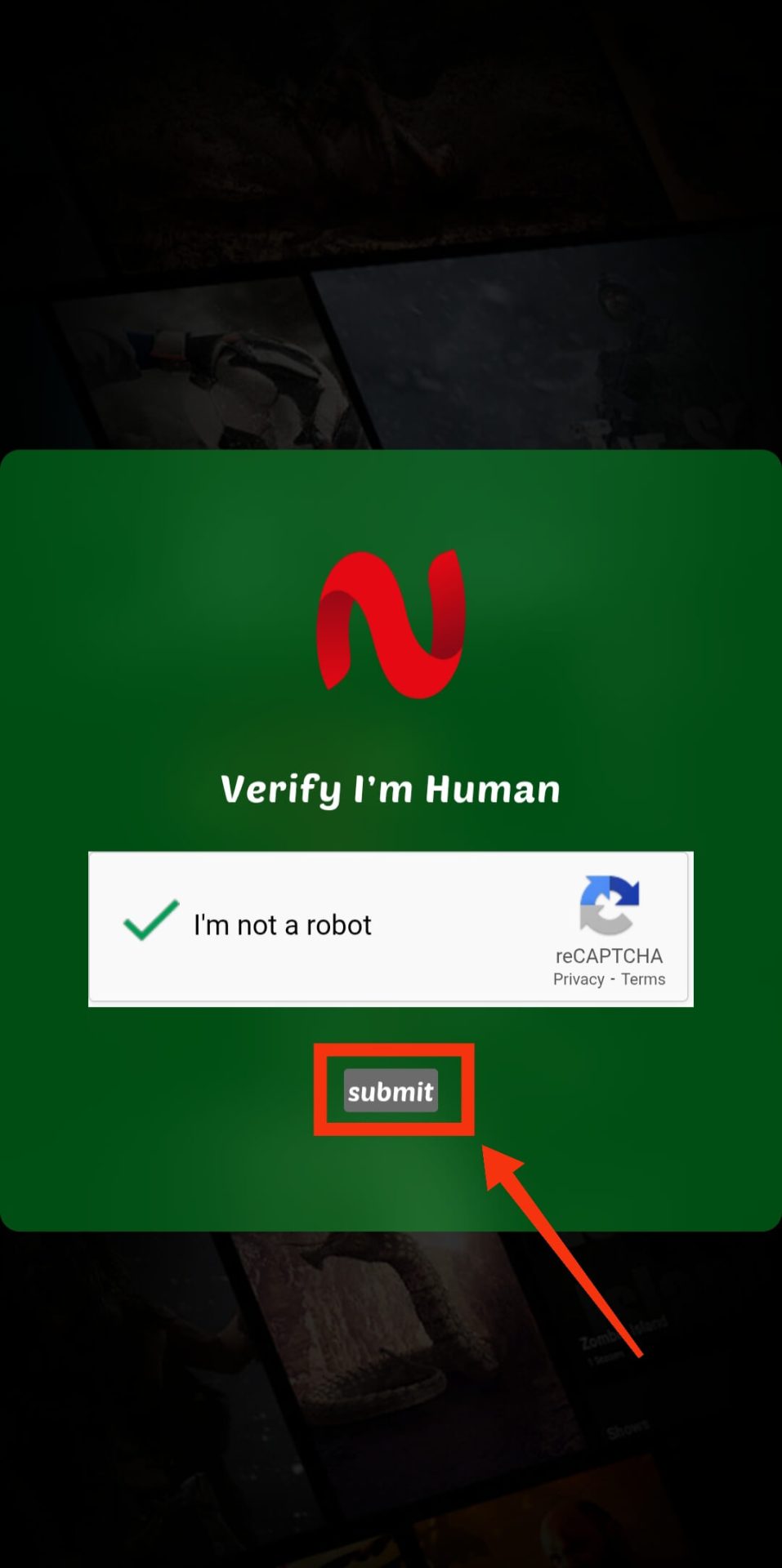 Hit Sign In/Submit