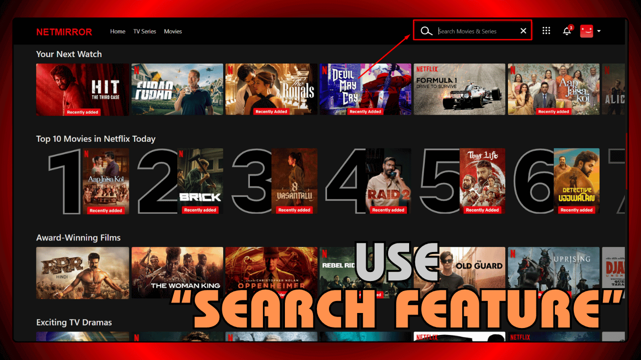 Use Search Feature