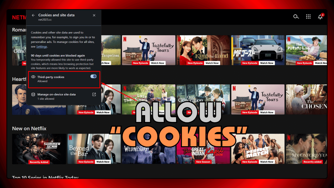 Allow Cookies